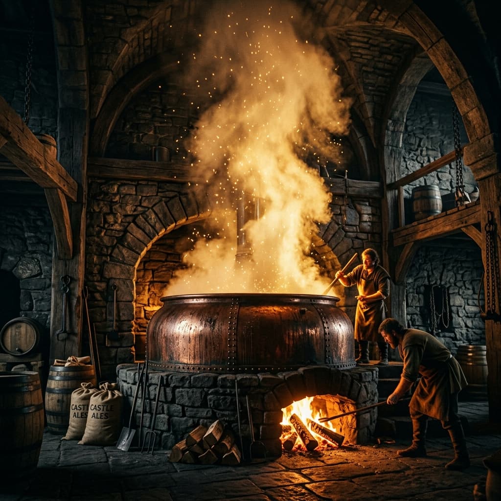 Sacred mashing in copper tuns